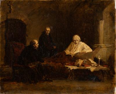 Смерть Ацерна. Ескіз — Вільгельм Леопольський