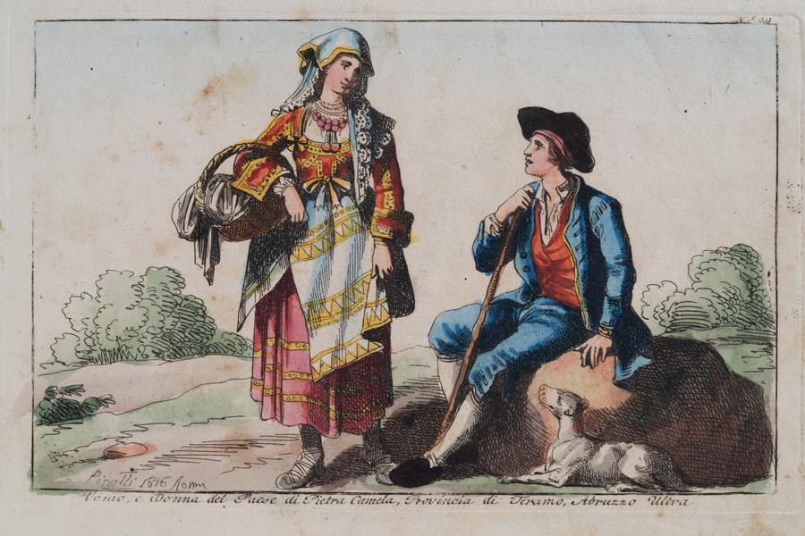 Man and Woman from the Village of Pietracamela in the Province of Teramo in Upper Abruzzo 2