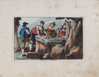 Washerwomen from Tivoli — Bartolomeo Pinelli
