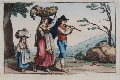 Family from Ciociaria Leaving Their Village 2