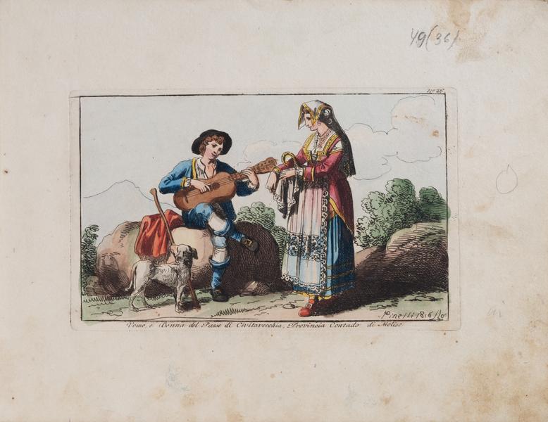 Man and Women from the Village of Civitavecchia in the Province of Contrado di Molise 1