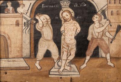 "The Passion of Christ" Iconostasis: The Denial of Peter the Apostle, The Flagellation of Christ 2