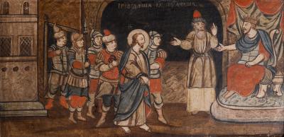 "The Passion of Christ" Iconostasis: The Last Supper, The Bargain of Judas, The Kiss of Judas, Christ Before Annas 4