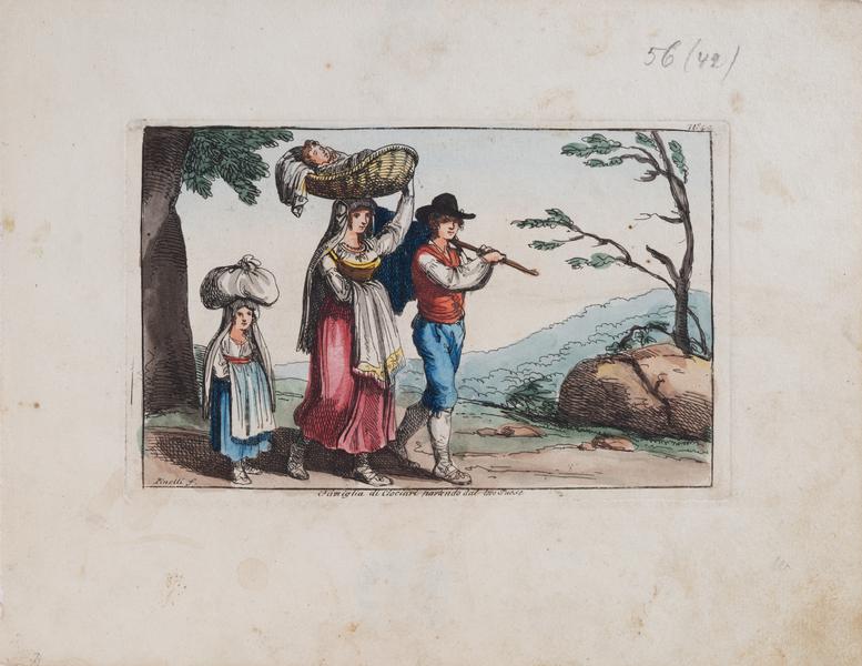 Family from Ciociaria Leaving Their Village 1