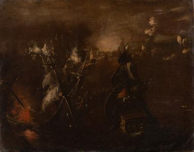 Naval Battle — unknown (Italo-Flemish School)