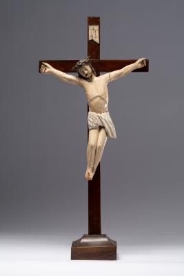 Crucifix on a Stand — unknown folk sculptor