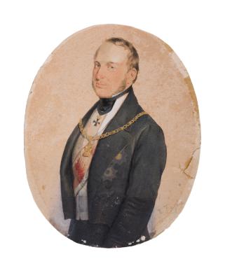 Portrait of Count Agenor Goluchowski — Franciszek Tepa