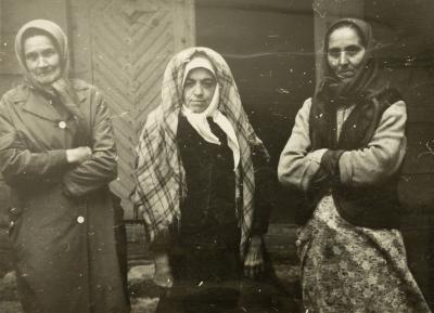 Three Older Women Against the Portal — unknown