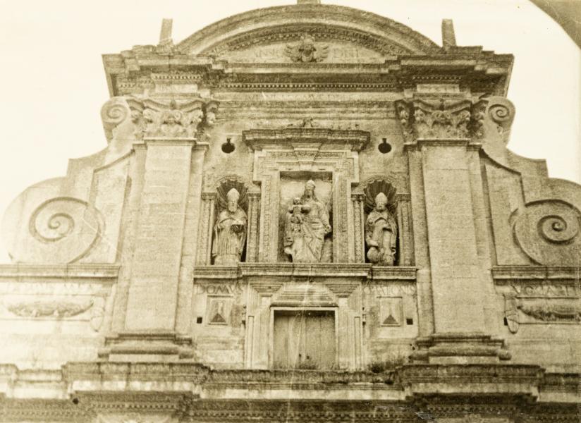 Fragment of the Facade of the Church of the Nativity of the Blessed Virgin Mary