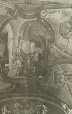 Painting in the Interior of a Roman Catholic Church — unknown