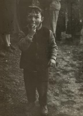 Boy Eating an Apple — unknown