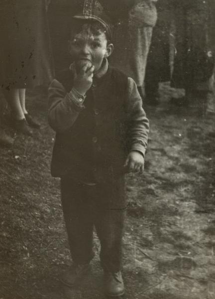 Boy Eating an Apple