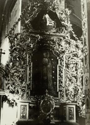 Feretron with an Icon Depicting a Saint from the Holy Trinity Church — unknown