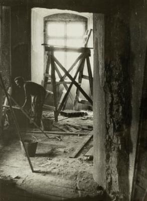 Repair Work on the Territory of the Olesko Castle — unknown