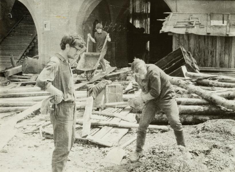 Repair Work on the Territory of the Olesko Castle