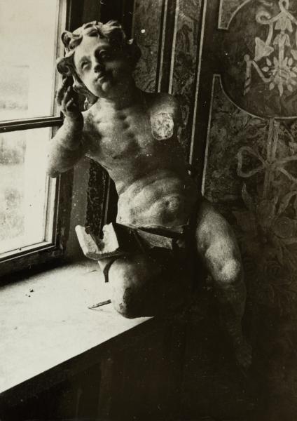 Wooden Sculpture in the Olesko Castle Interior