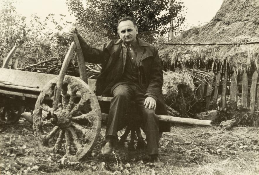 Volodymyr Ovsiichuk Sitting on a Cart