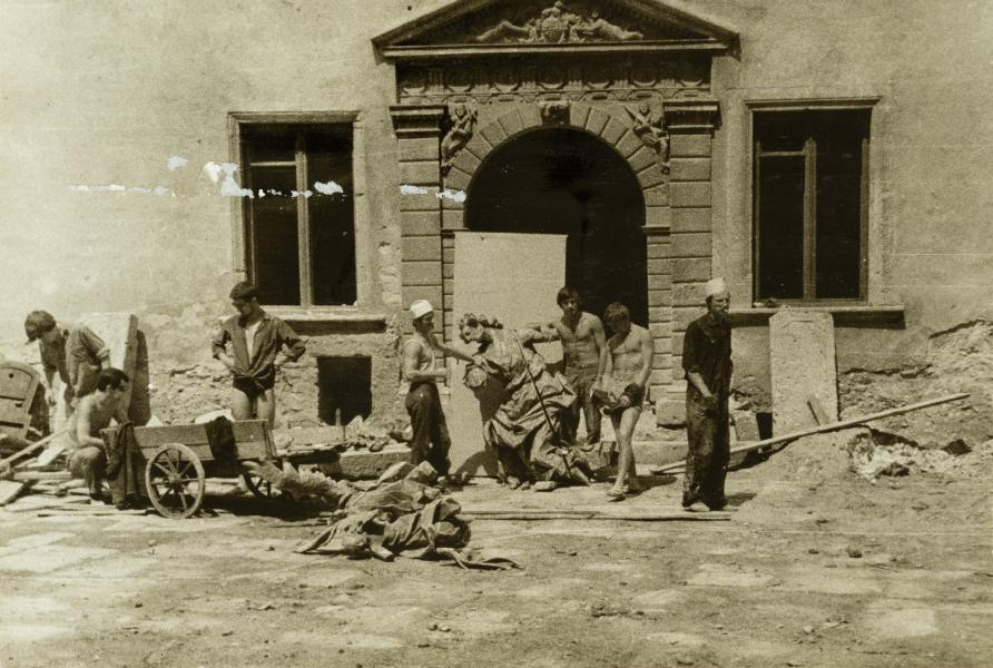 Repair Work on the Territory of the Olesko Castle