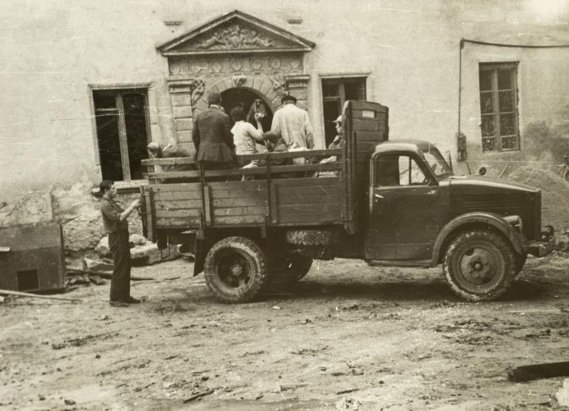Repair Work on the Territory of the Olesko Castle