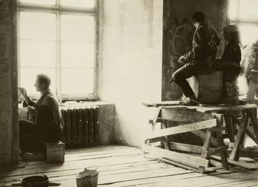 Restoration Work in the Olesko Castle Interior