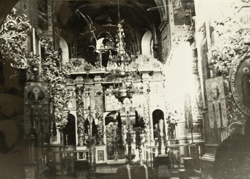 Fragment of the Interior of the Holy Trinity Church of the Mezhyrich Monastery