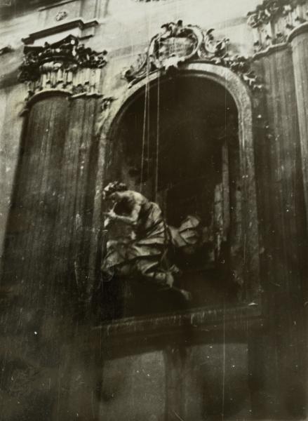 Wooden Sculpture in the Olesko Castle Interior