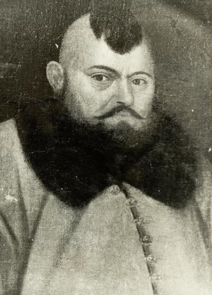 Portrait of an Unknown Man in a Red Fur Coat
