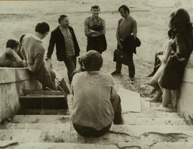 Volodymyr Ovsiichuk with Students
