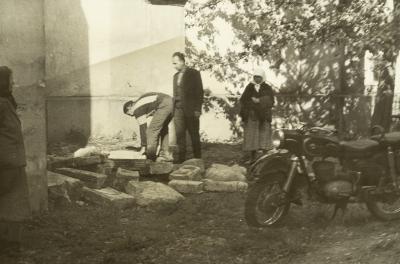 Volodymyr Ovsiichuk and Borys Voznytskyi During a Field Expedition — unknown
