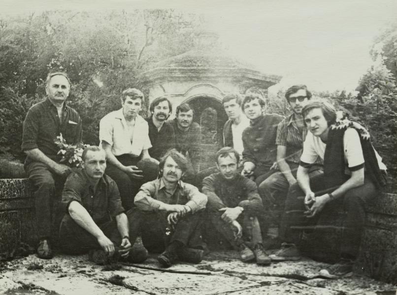 Group of People on the Background of the Bastion Tower
