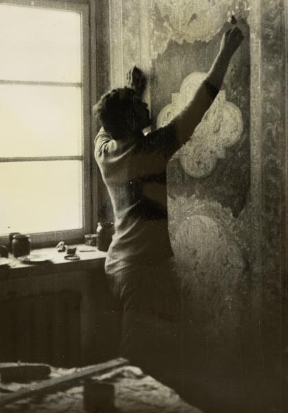 Work on the Interior Mural