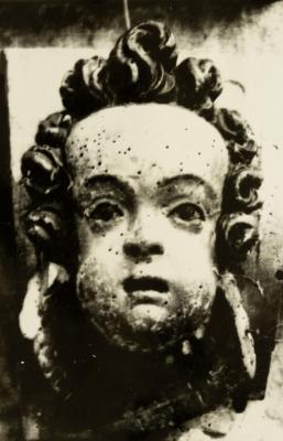 Head of the Cherub from the Decoration of the Side Altar of the Holy Family — unknown