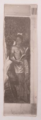 Mykhailo Lezviiev. Student of the Pedagogical Institute in the Garden. Fragment — unknown