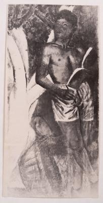 Mykhailo Lezviiev. Student of the Pedagogical Institute in the Garden. Fragment — unknown