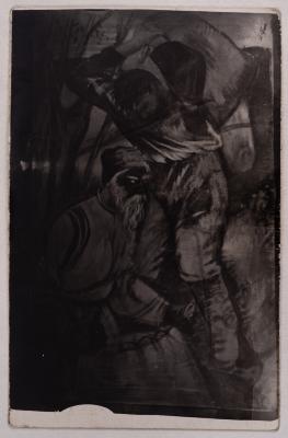 Mykhailo Lezviiev. Kurkuls Hiding Their Bread — unknown