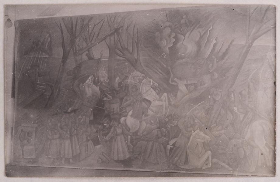 Mykhailo Lezviiev (?). Battle Scene