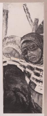 Mykhailo Lezviiev. Fragment of the "Ascent to Elbrus" Mural — unknown