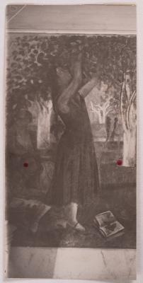 Mykhailo Lezviiev. In the Pedagogical Institute Garden. Fragment — unknown