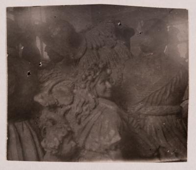 Detail of the "Collective Farmers" Sculptural Group by Antonina Ivanova and Mykhailo Lezviiev — unknown