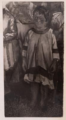 Mykhailo Lezviiev. Child. Detail of the "Holiday in Akbash" Panel — unknown
