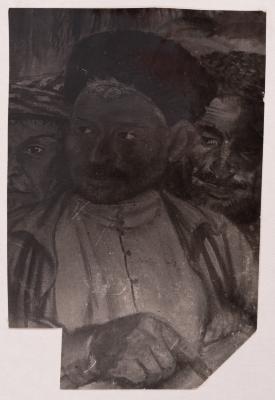 Mykhailo Lezviiev. Fragment of the "Collective Farmers" Work — unknown