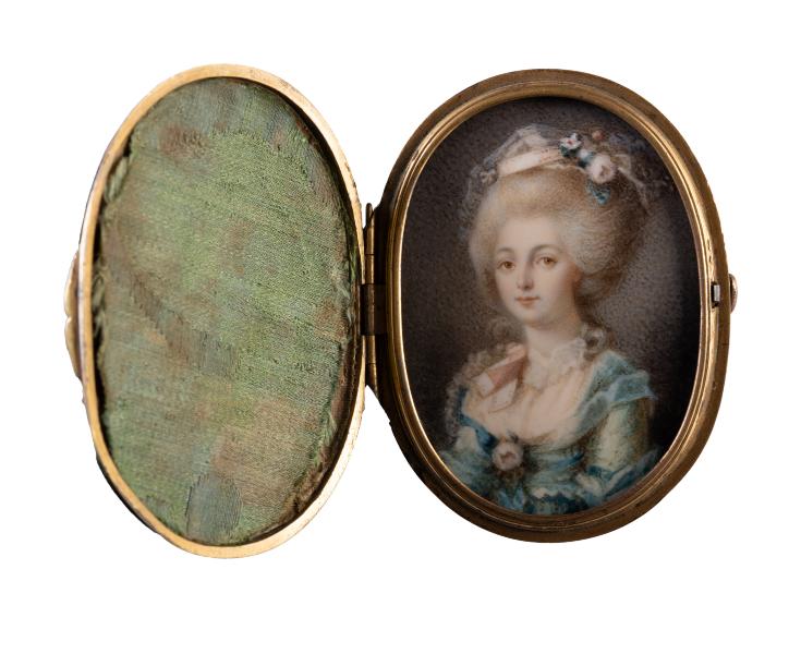 Дама з ружами (Копія мініатюри Петера Адольфа Халла (1739–1793) 1