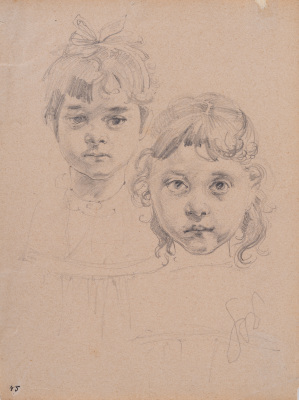 Heads of Two Girls — Stanislaw Wyspianski