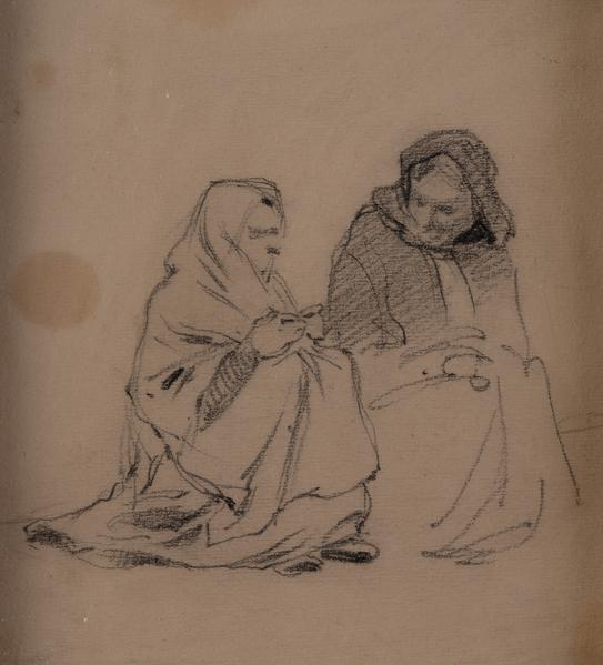 Two Sitting Women (Beggars ?) 1