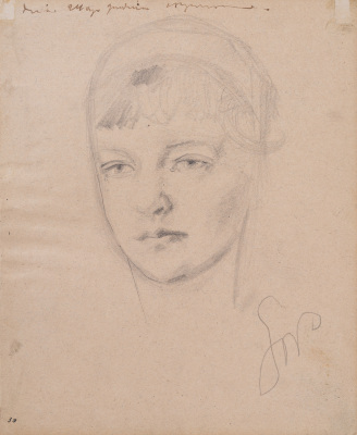 Head of a Young Woman — Stanislaw Wyspianski